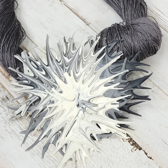 Unique Designer Transparente Statement Necklace - Picture 3 of 11